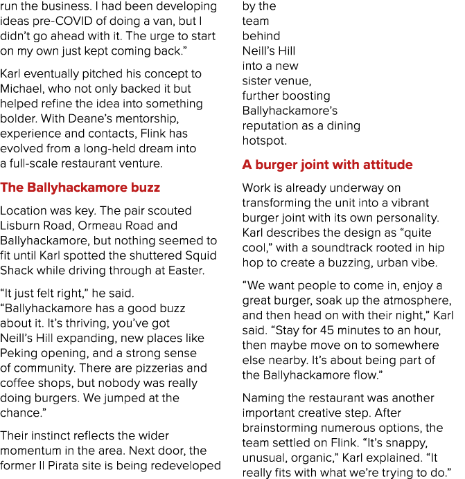 run the business. I had been developing ideas pre COVID of doing a van, but I didn’t go ahead with it. The urge to st...