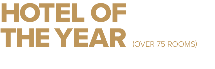 HOTEL of the year (OVER 75 ROOMS)