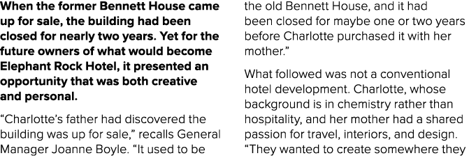 When the former Bennett House came up for sale, the building had been closed for nearly two years. Yet for the future...