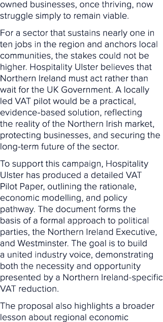 owned businesses, once thriving, now struggle simply to remain viable. For a sector that sustains nearly one in ten j...