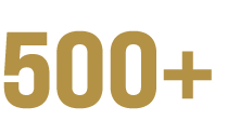 500+