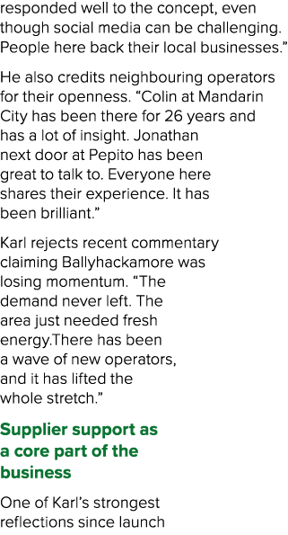 responded well to the concept, even though social media can be challenging. People here back their local businesses.”...