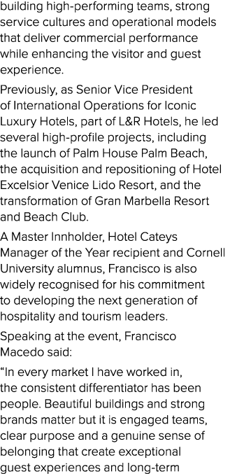 building high performing teams, strong service cultures and operational models that deliver commercial performance wh...