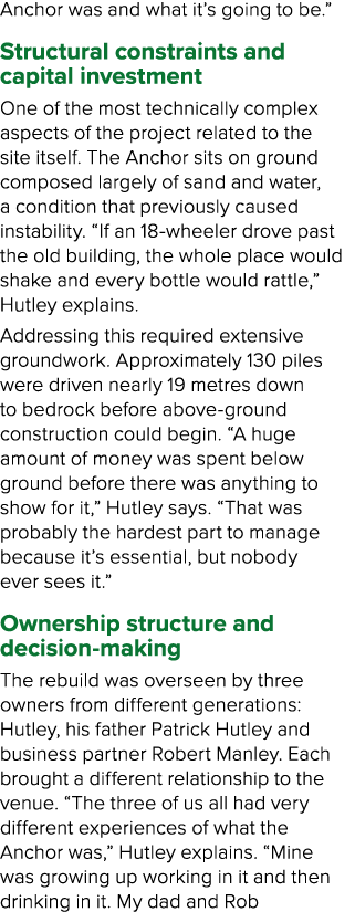 Anchor was and what it’s going to be.” Structural constraints and capital investment One of the most technically comp...