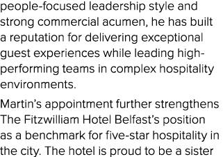 people focused leadership style and strong commercial acumen, he has built a reputation for delivering exceptional gu...
