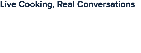 Live Cooking, Real Conversations Kitchen Live comes to life each afternoon with top chefs cooking live on stage. Watc...