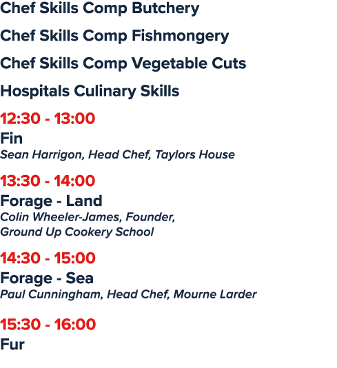 Chef Skills Comp Butchery Chef Skills Comp Fishmongery Chef Skills Comp Vegetable Cuts Hospitals Culinary Skills 12:3...