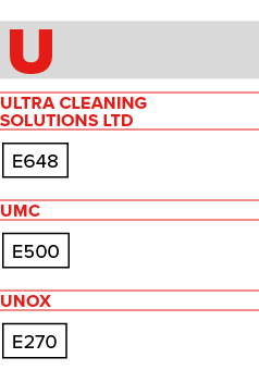 U Ultra Cleaning Solutions Ltd E648 UMC E500 UNOX E270 