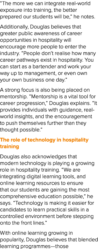 “The more we can integrate real world exposure into training, the better prepared our students will be,” he notes. Ad...
