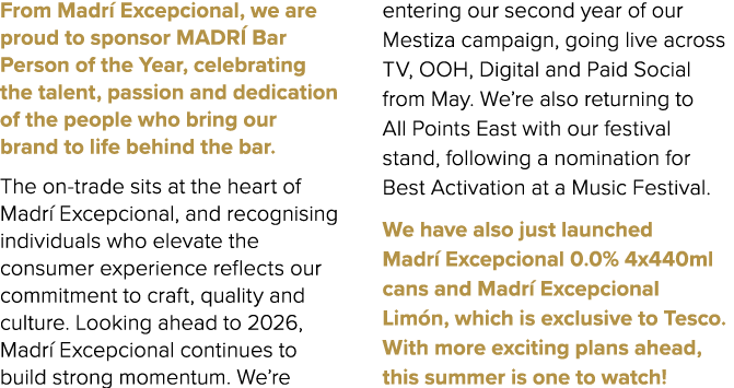 From Madr Excepcional, we are proud to sponsor MADR  Bar Person of the Year, celebrating the talent, passion and ded...