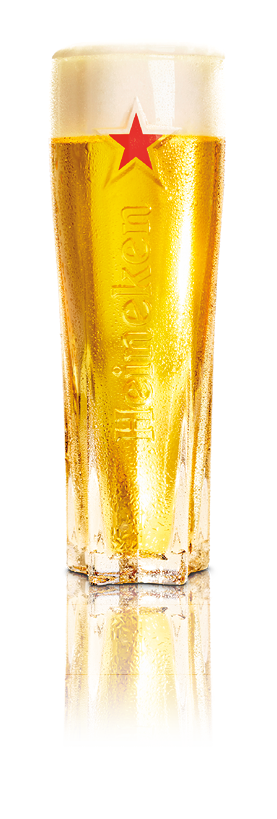 A glass of beer with a star on it. Description generated by AI