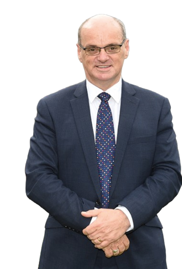 A man wearing a suit and tie. Description generated by AI