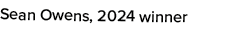 Sean Owens, 2024 winner