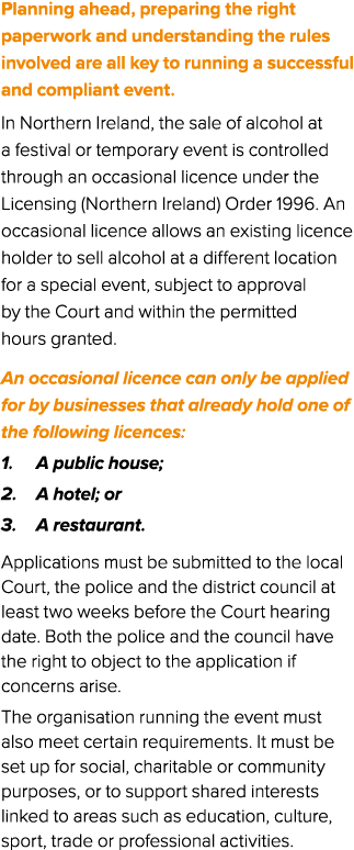 Planning ahead, preparing the right paperwork and understanding the rules involved are all key to running a successfu...