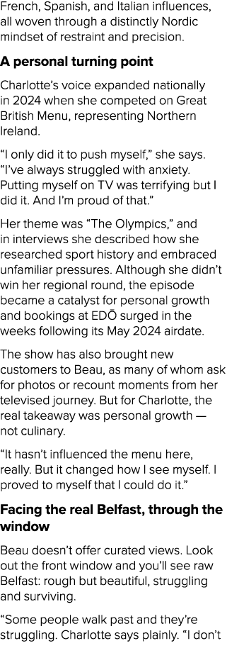French, Spanish, and Italian influences, all woven through a distinctly Nordic mindset of restraint and precision. A ...