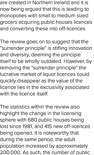 are created in Northern Ireland and it is now being argued that this is leading to monopolies with small to medium si...