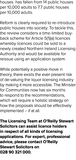 houses has fallen from 14 public houses per 10,000 adults to 7.7 public houses per 10,000 adults. Reform is clearly r...