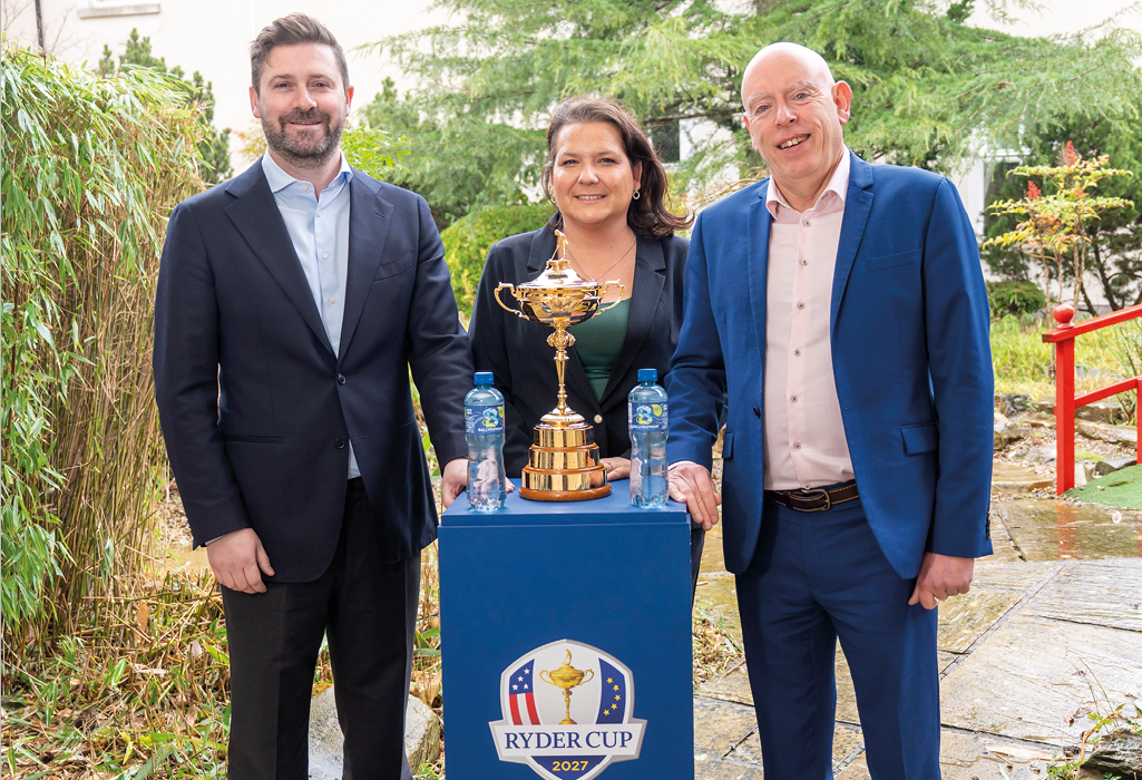 21/01/2025 pictured at an announcement by Ballygowan and The Ryder Cup. Pic: Don Moloney