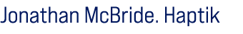 Jonathan McBride. Haptik