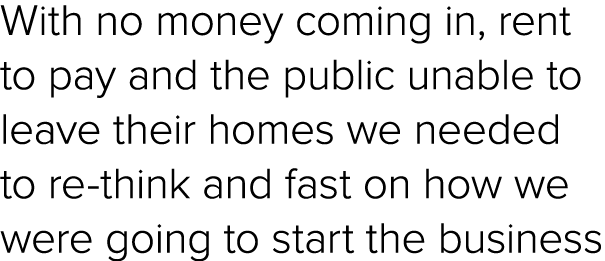 With no money coming in, rent to pay and the public unable to leave their homes we needed to re think and fast on how...