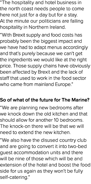 “The hospitality and hotel business in the north coast needs people to come here not just for a day but for a stay. A...