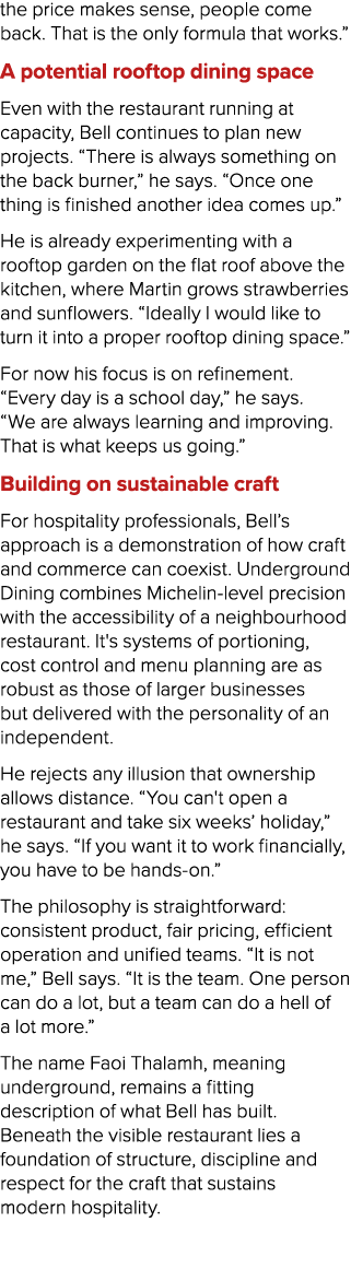 the price makes sense, people come back. That is the only formula that works.” A potential rooftop dining space Even ...