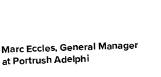 Marc Eccles, General Manager at Portrush Adelphi