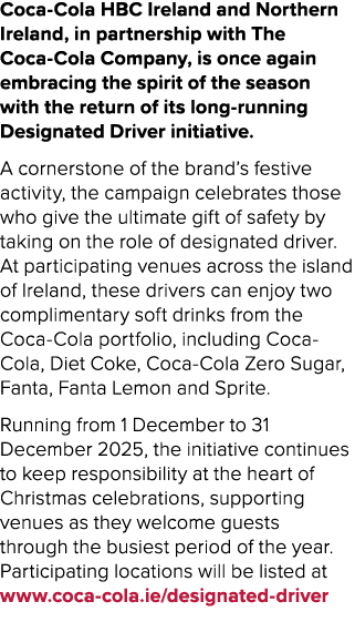 Coca Cola HBC Ireland and Northern Ireland, in partnership with The Coca Cola Company, is once again embracing the sp...