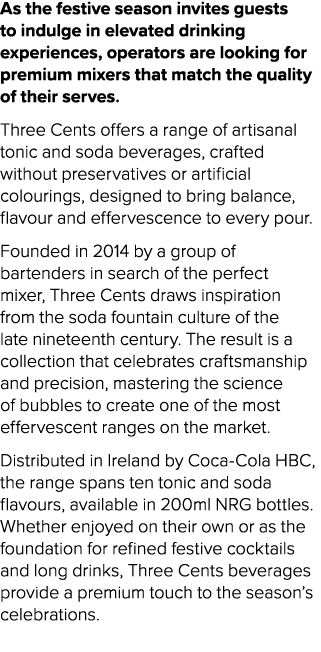 As the festive season invites guests to indulge in elevated drinking experiences, operators are looking for premium m...