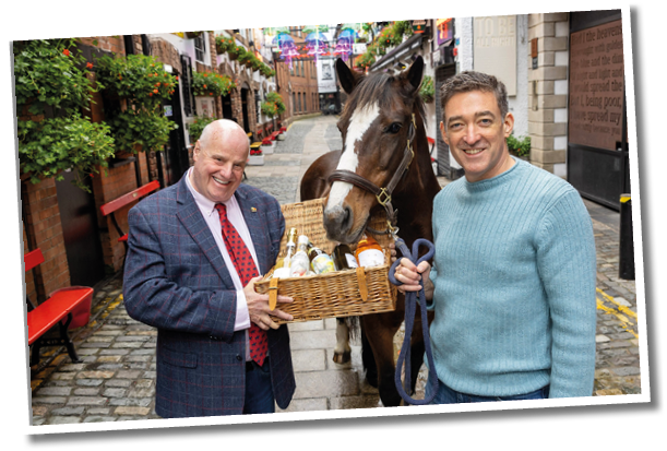 Willie Jack, Director of Commercial Court Inns, and Jim Fitzpatrick, Founder of The Sober Irish, are joined by a special guest ahead of the premium alcohol-free drinks brand’s official launch at The Dry Horse.