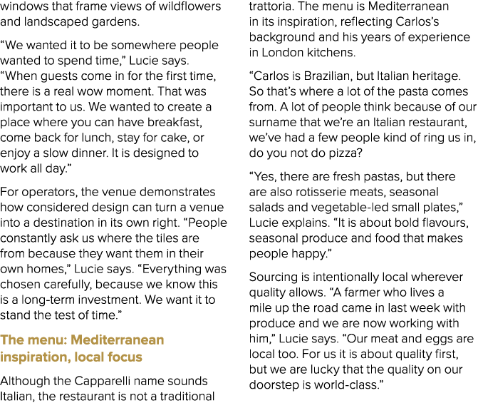 windows that frame views of wildflowers and landscaped gardens. “We wanted it to be somewhere people wanted to spend ...