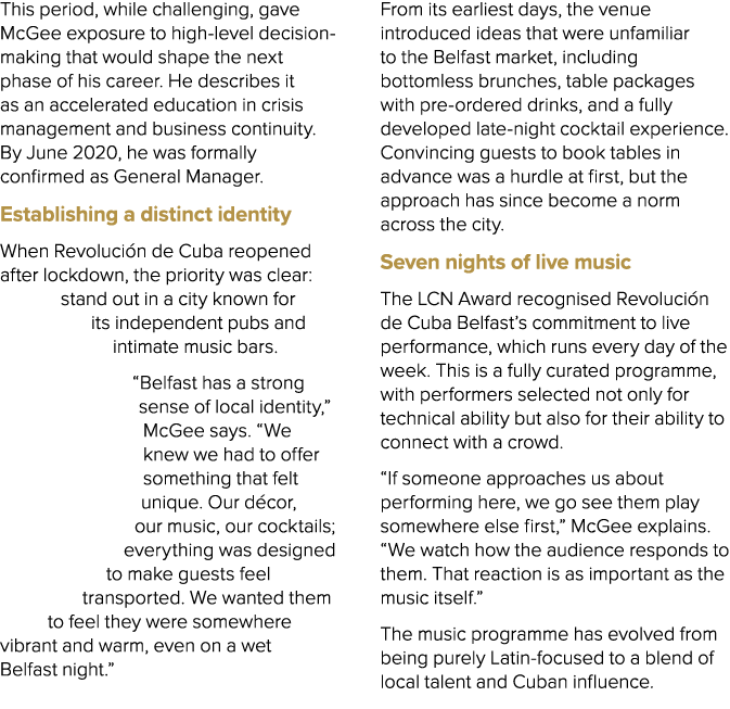 This period, while challenging, gave McGee exposure to high level decision making that would shape the next phase of ...