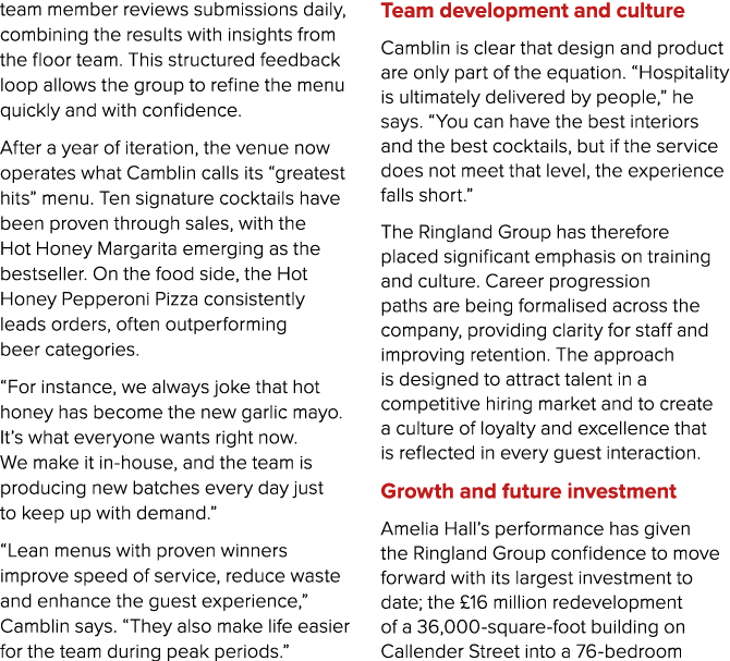 team member reviews submissions daily, combining the results with insights from the floor team. This structured feedb...