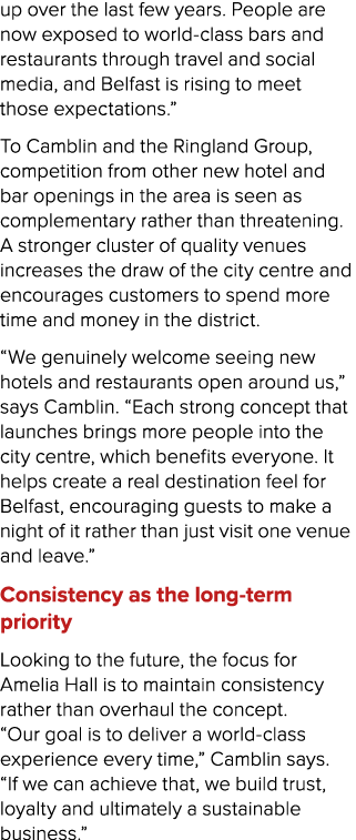 up over the last few years. People are now exposed to world class bars and restaurants through travel and social medi...