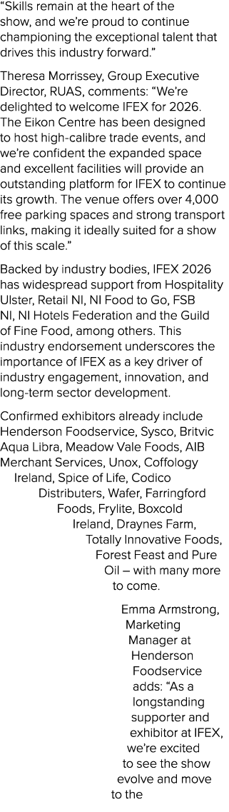 “Skills remain at the heart of the show, and we’re proud to continue championing the exceptional talent that drives t...