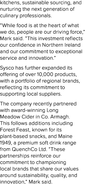 kitchens, sustainable sourcing, and nurturing the next generation of culinary professionals. “While food is at the he...