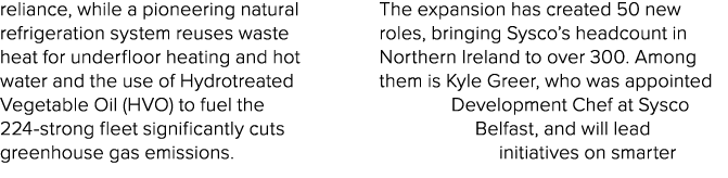 reliance, while a pioneering natural refrigeration system reuses waste heat for underfloor heating and hot water and ...