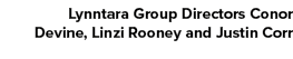 Lynntara Group Directors Conor Devine, Linzi Rooney and Justin Corr