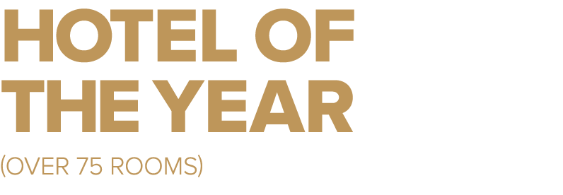 HOTEL of the year (OVER 75 ROOMS)