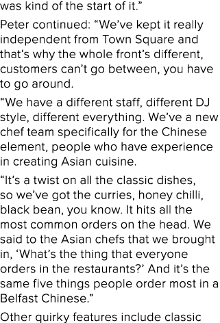 was kind of the start of it.” Peter continued: “We’ve kept it really independent from Town Square and that’s why the ...