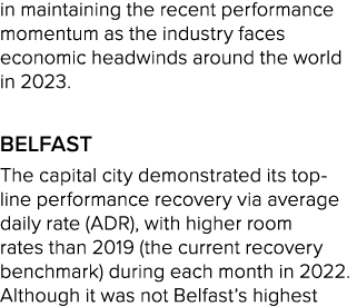 in maintaining the recent performance momentum as the industry faces economic headwinds around the world in 2023. Bel...