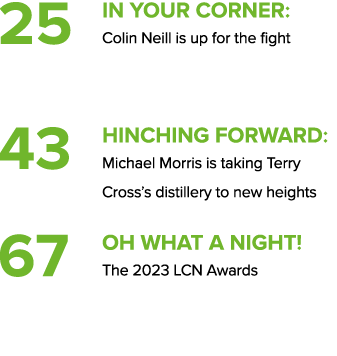 25 In your corner: Colin Neill is up for the fight 43 Hinching forward: Michael Morris is taking Terry Cross’s distil...