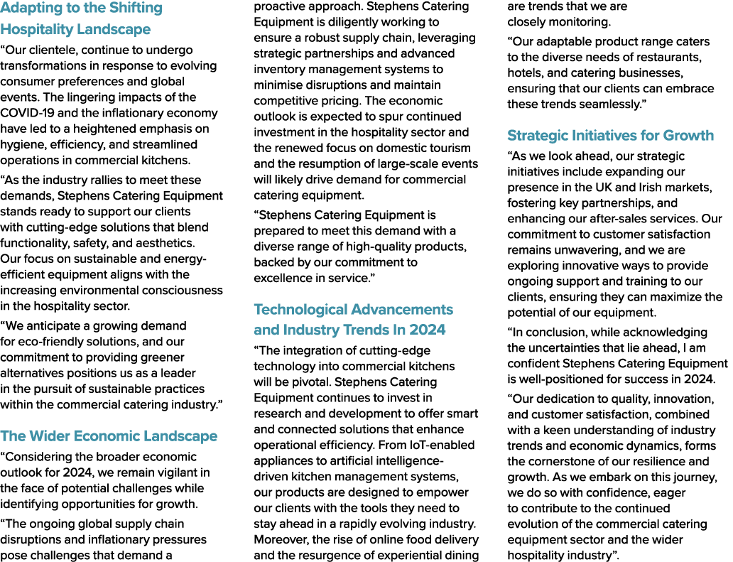 Adapting to the Shifting Hospitality Landscape “Our clientele, continue to undergo transformations in response to evo...