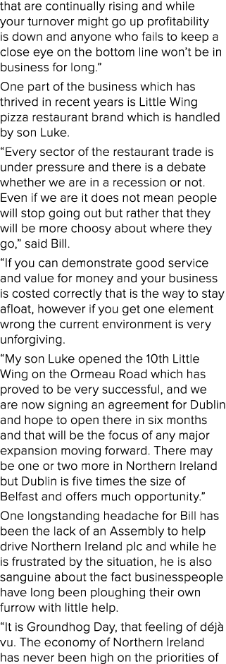 that are continually rising and while your turnover might go up profitability is down and anyone who fails to keep a ...