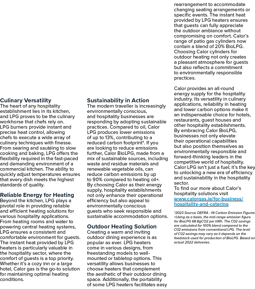 Culinary Versatility The heart of any hospitality establishment lies in its kitchen, and LPG proves to be the culinar...