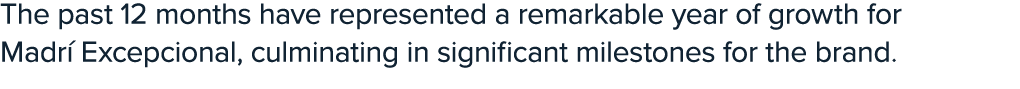 The past 12 months have represented a remarkable year of growth for Madr Excepcional, culminating in significant mil...