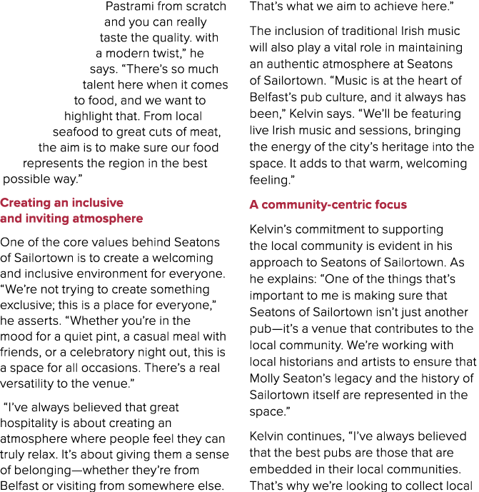 Pastrami from scratch and you can really taste the quality. with a modern twist,” he says. “There’s so much talent he...