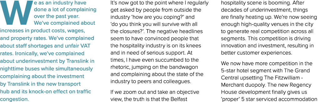 We as an industry have done a lot of complaining over the past year. We’ve complained about increases in product cost...