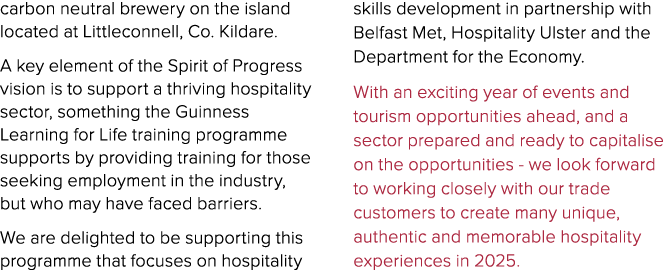 carbon neutral brewery on the island located at Littleconnell, Co. Kildare. A key element of the Spirit of Progress v...
