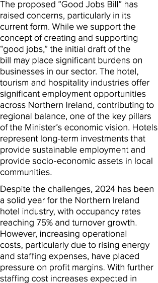 The proposed “Good Jobs Bill” has raised concerns, particularly in its current form. While we support the concept of ...